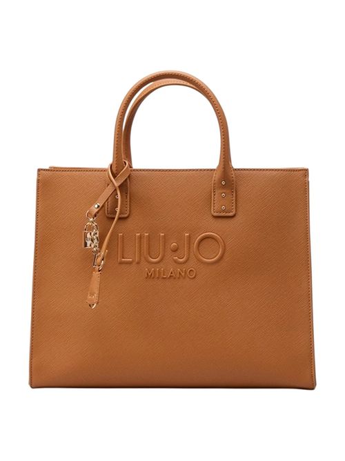 Borsa tote con logo goffrato LIU JO | AA6149ES029/X0742